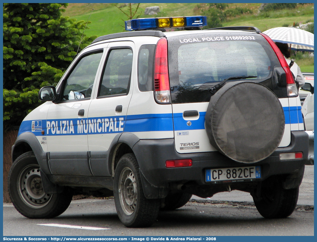 -
Polizia Municipale
Comune di Valtournenche
Daihatsu Terios II serie
Parole chiave: Polizia;Locale;Municipale;Valtournenche;Daihatsu;Terios