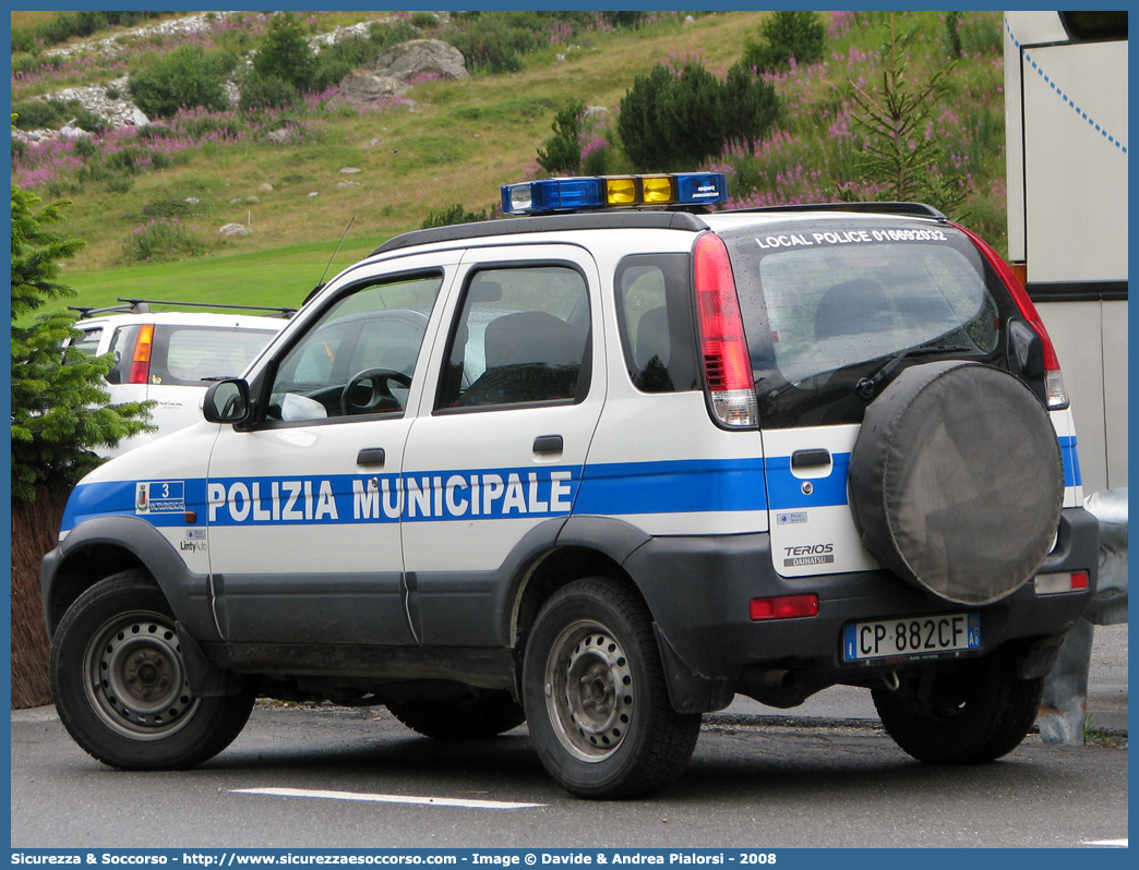 -
Polizia Municipale
Comune di Valtournenche
Daihatsu Terios II serie
Parole chiave: Polizia;Locale;Municipale;Valtournenche;Daihatsu;Terios