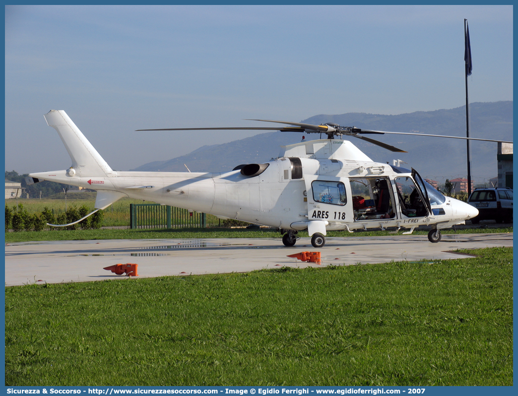 I-FREI
118 Regione Lazio
Agusta A109E Power
PEGASO 44
Base di Latina
Parole chiave: ARES;A.R.E.S.;118;Lazio;Latina;Agusta;A109E;A109EPower;I-FREI;Pegaso44;Pegaso 44;Elicottero;Elisoccorso