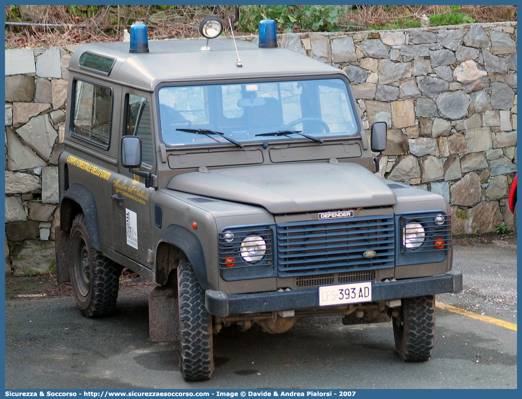 CFS 393AD
Corpo Forestale dello Stato
Parco Nazionale delle Cinque Terre
Land Rover Defender 90
Parole chiave: Corpo;Forestale;Stato;Corpo Forestale dello Stato;CFS;C.F.S.;Land Rover;Defender;90