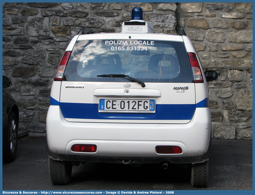 -
Polizia Locale
Comune di Courmayeur
Suzuki Ignis 4x4 I serie
Parole chiave: Polizia;Locale;Municipale;Courmayeur;Suzuki;Ignis