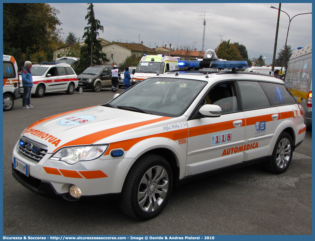 Alfa Mike 2-11
118 Empoli
Subaru Outback III serie restyling
Allestitore Pegaso Bollanti
Parole chiave: 118;Empoli;Automedica;Subaru;Outback;Pegaso Bollanti