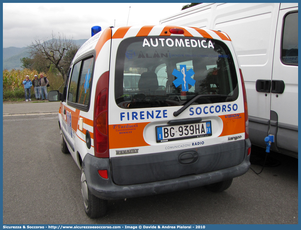 -
118 Firenze Soccorso
Renault Kangoo I serie
Allestitore Vision S.r.l.
Parole chiave: 118;Firenze;Soccorso;Automedica;Renault;Kangoo;Vision