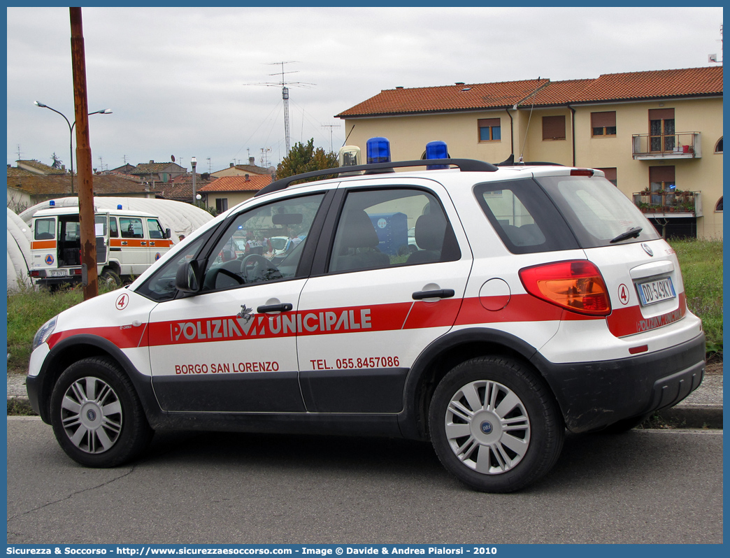 -
Polizia Municipale
Comune di Borgo San Lorenzo
Fiat Sedici I serie
Allestitore Ciabilli S.r.l.
Parole chiave: Polizia;Locale;Municipale;Borgo San Lorenzo;Fiat;Sedici;Ciabilli