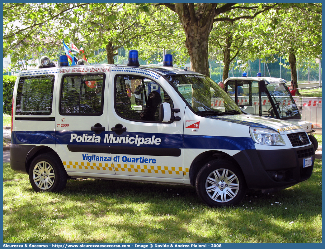 -
Polizia Municipale
Comune di Forlì
Nucleo Vigilanza di Quartiere
Fiat Doblò I serie restyling
Parole chiave: Polizia;Locale;Municipale;Forlì;Fiat;Doblò;Vigili;Vigilanza;Quartiere