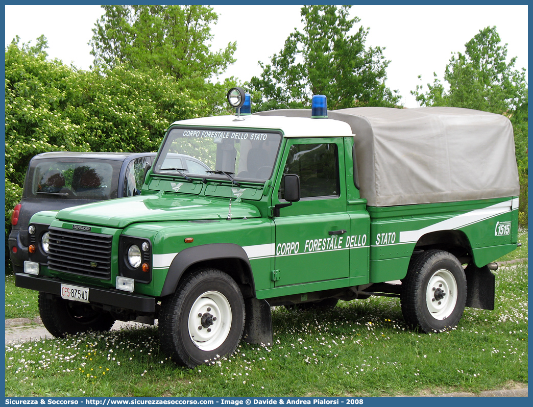 CFS 875AD
Corpo Forestale dello Stato
Land Rover Defender 110
Parole chiave: Corpo;Forestale;Stato;Corpo Forestale dello Stato;CFS;C.F.S.;Land Rover;Defender;110