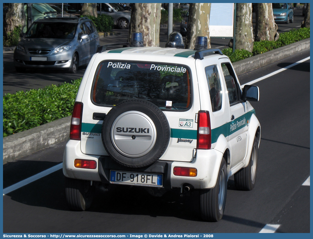 -
Polizia Provinciale
Provincia di La Spezia
Suzuki Jimny
Parole chiave: Polizia;Locale;Provinciale;La Spezia;Suzuki;Jimny