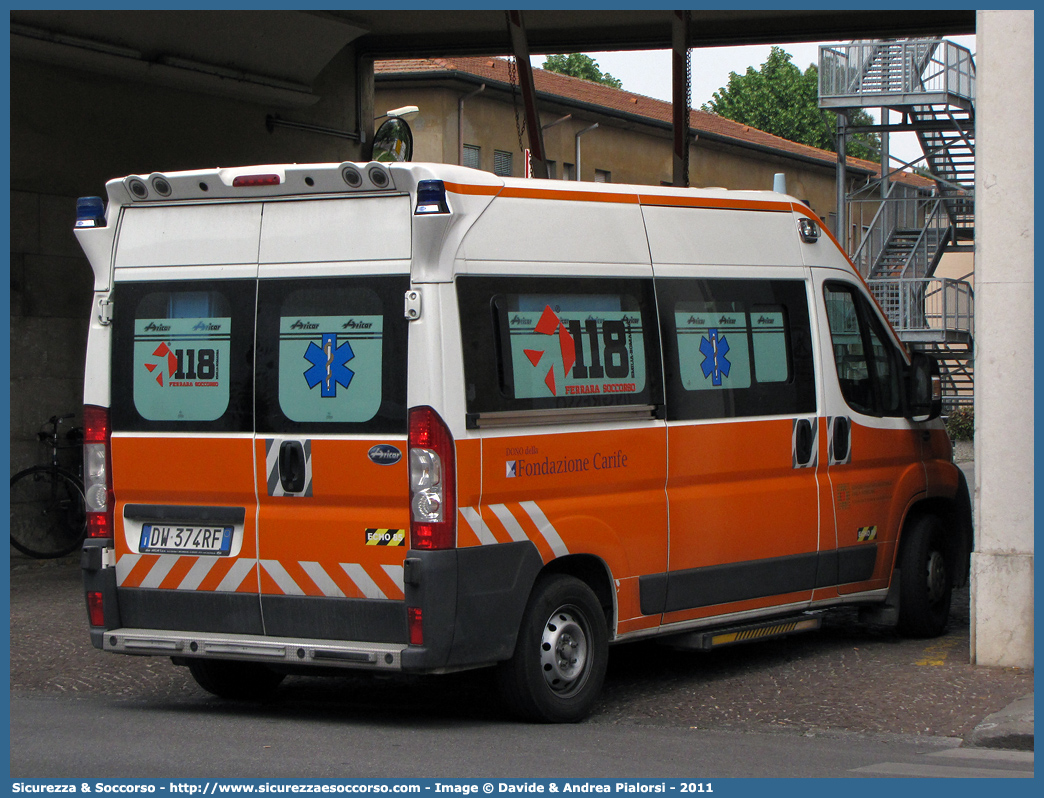 FE 3185
118 Ferrara Soccorso
Fiat Ducato III serie
Allestitore Aricar S.p.A.
Parole chiave: 118;Ferrara;Soccorso;Ambulanza;Autoambulanza;Fiat;Ducato;X250;X 250;Aricar