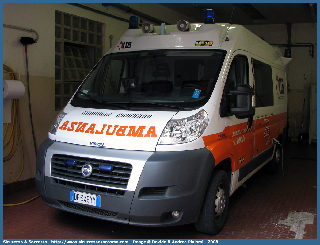 BO 2313
118 Imola Soccorso
Fiat Ducato III serie
Allestitore Vision S.r.l.
Parole chiave: 118;Imola;Soccorso;Ambulanza;Fiat;Ducato;Vision