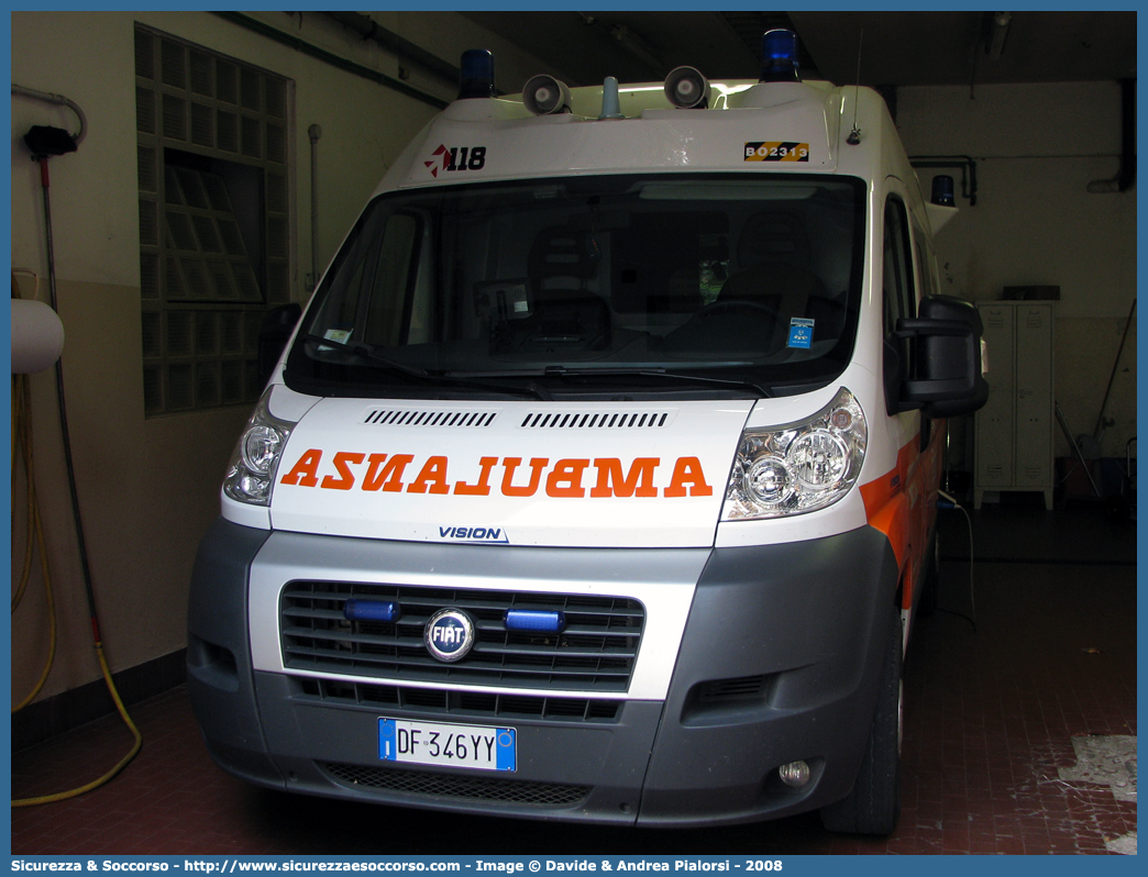 BO 2313
118 Imola Soccorso
Fiat Ducato III serie
Allestitore Vision S.r.l.
Parole chiave: 118;Imola;Soccorso;Ambulanza;Fiat;Ducato;Vision