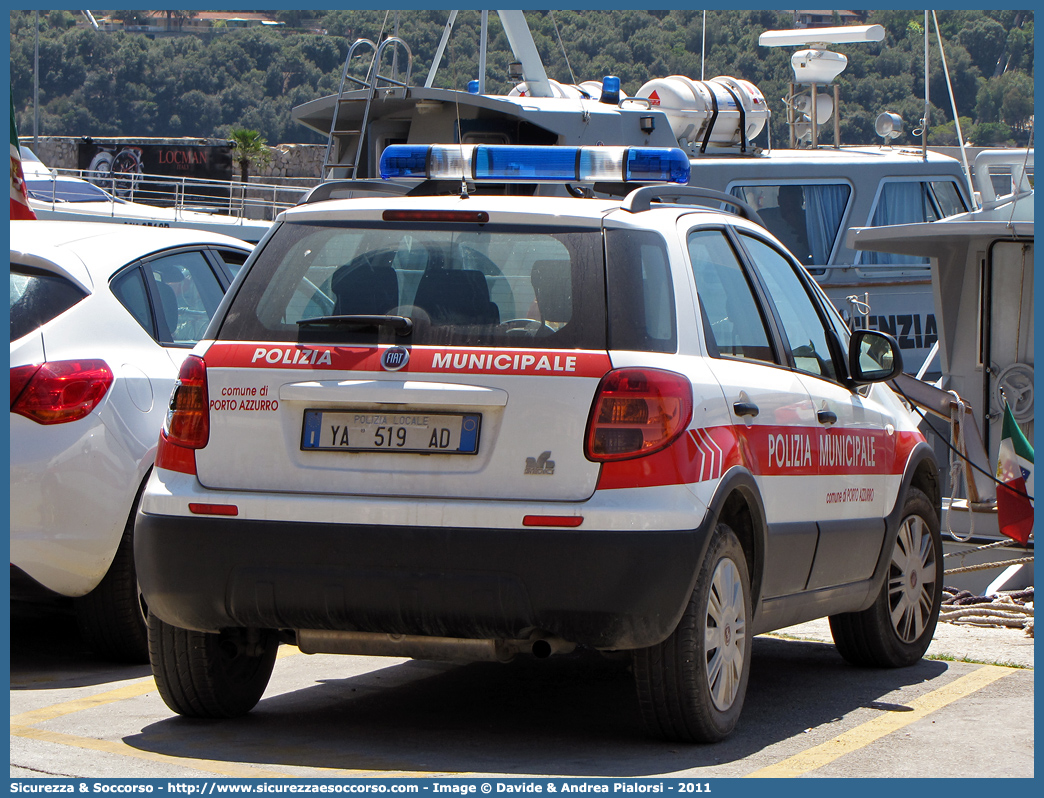 Polizia Locale YA519AD
Polizia Municipale
Comune di Porto Azzurro
Fiat Sedici II serie
Parole chiave: PL;P.L.;PM;P.M.;Polizia;Locale;Municipale;Porto Azzurro;Fiat;Sedici;YA519AD