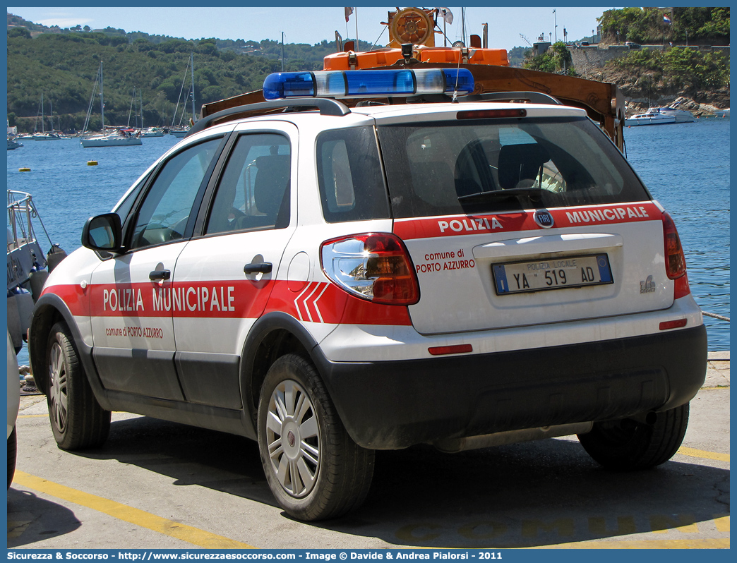 Polizia Locale YA519AD
Polizia Municipale
Comune di Porto Azzurro
Fiat Sedici II serie
Parole chiave: PL;P.L.;PM;P.M.;Polizia;Locale;Municipale;Porto Azzurro;Fiat;Sedici;YA519AD