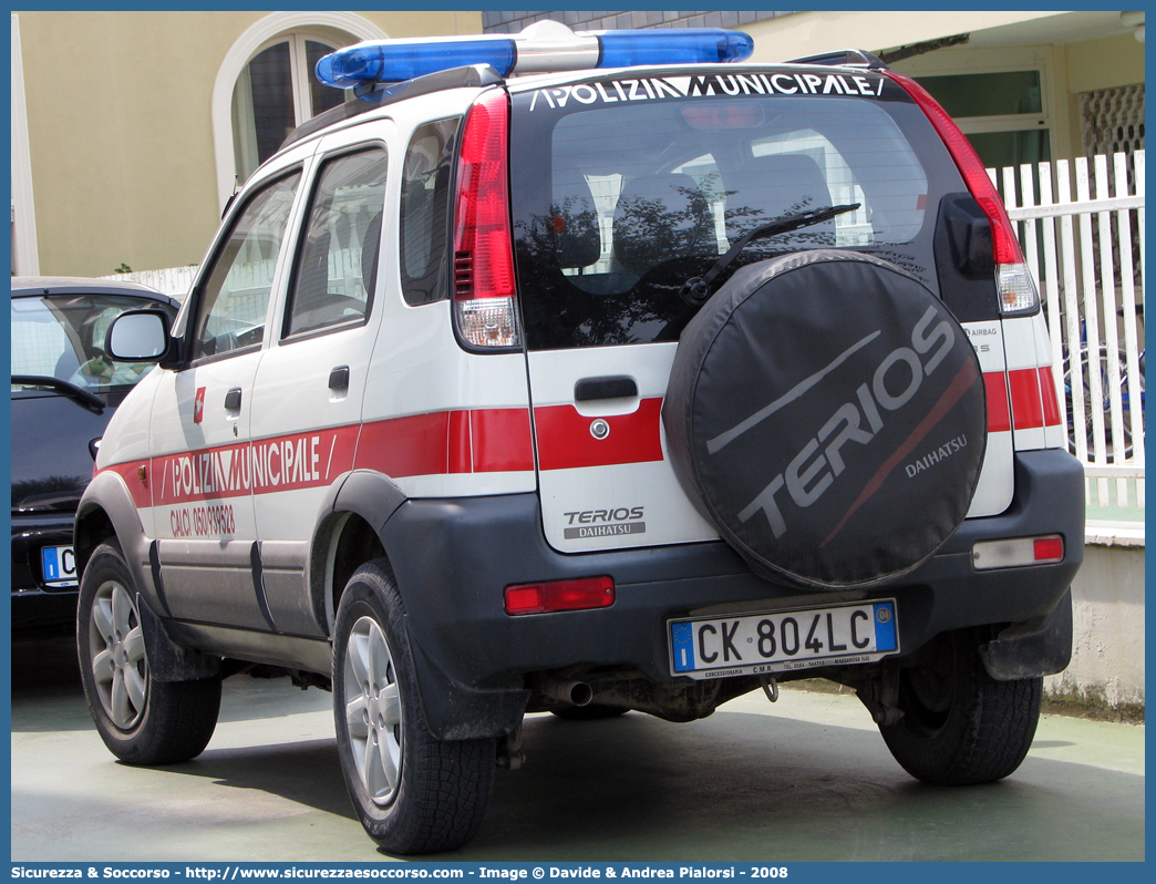 -
Polizia Municipale
Comune di Calci
Daihatsu Terios II serie
Parole chiave: Polizia;Locale;Municipale;Calci;Daihatsu;Terios