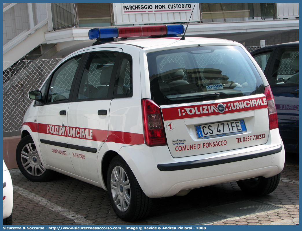 -
Polizia Municipale
Comune di Ponsacco
Fiat Idea
Parole chiave: Polizia;Locale;Municipale;Ponsacco;Fiat;Idea