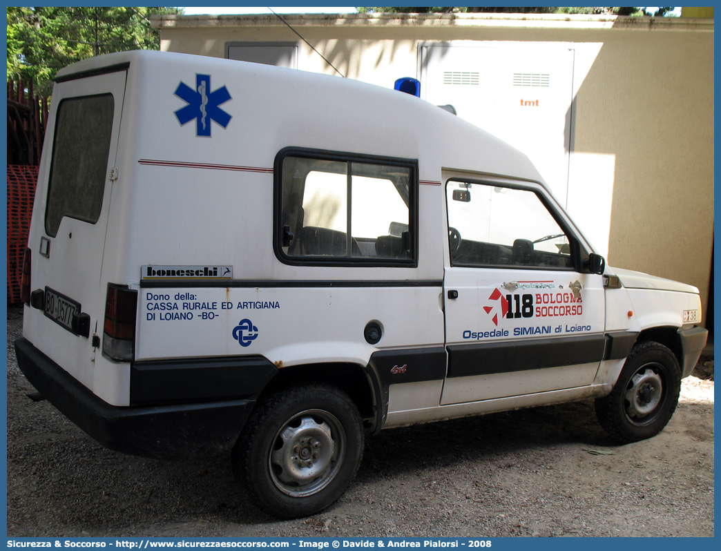 BO 2238
118 Bologna Soccorso
Fiat Panda 4x4 II serie
Parole chiave: 118;Bologna;Soccorso;Fiat;Panda;GECAV;Gestione;Emergenze;Alta Velocità;Variante di Valico