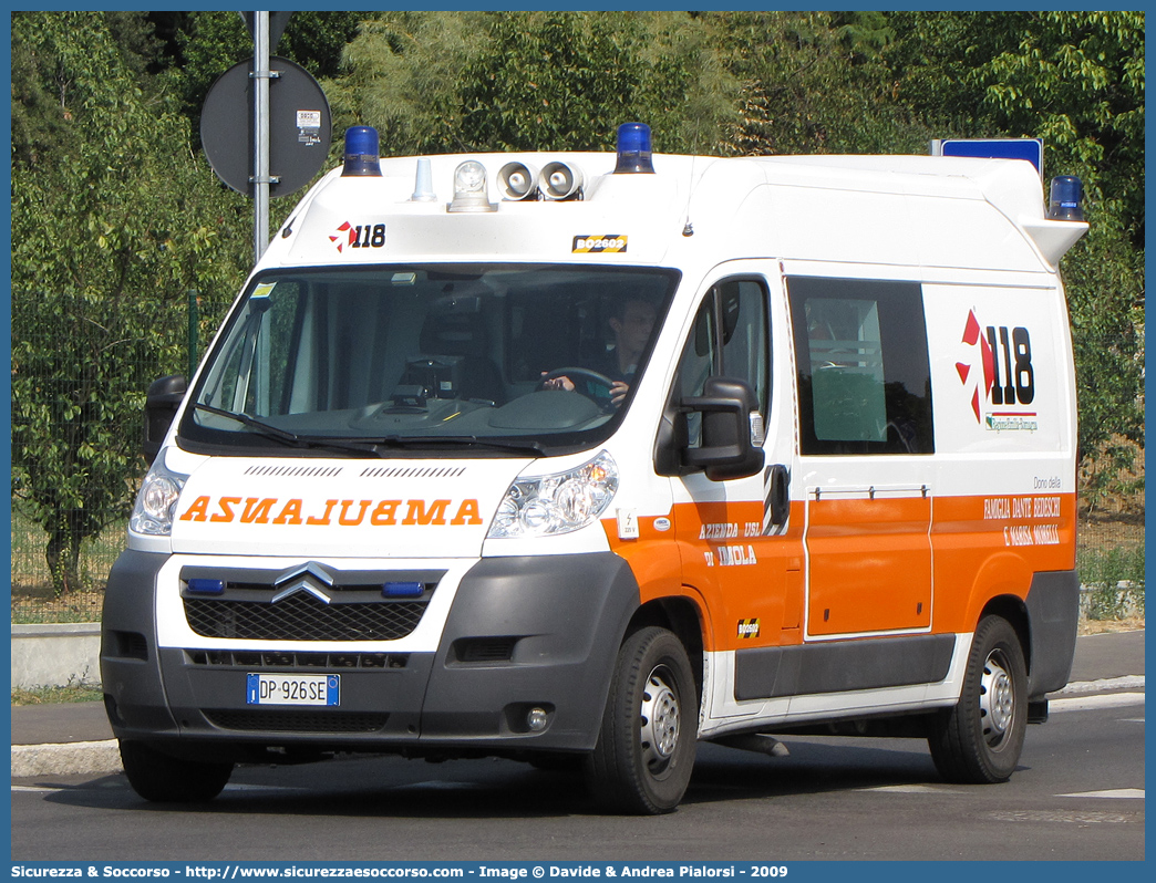 BO 2602
118 Imola Soccorso
Citroen Jumper III serie
Allestitore Vision S.r.l.
Parole chiave: 118;Imola;Soccorso;Ambulanza;Citroen;Jumper;Vision