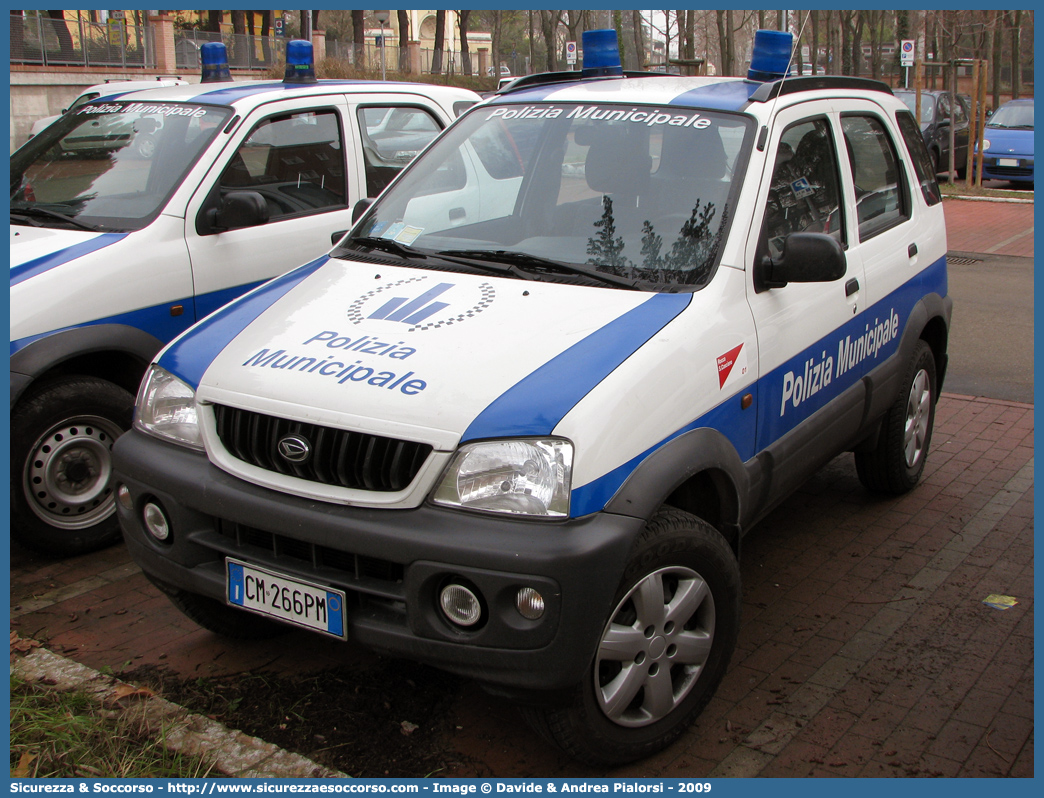 -
Polizia Municipale
Comune di Rocca San Casciano
Daihatsu Terios II serie
Parole chiave: Polizia;Locale;Municipale;Rocca San Casciano;Daihatsu;Terios