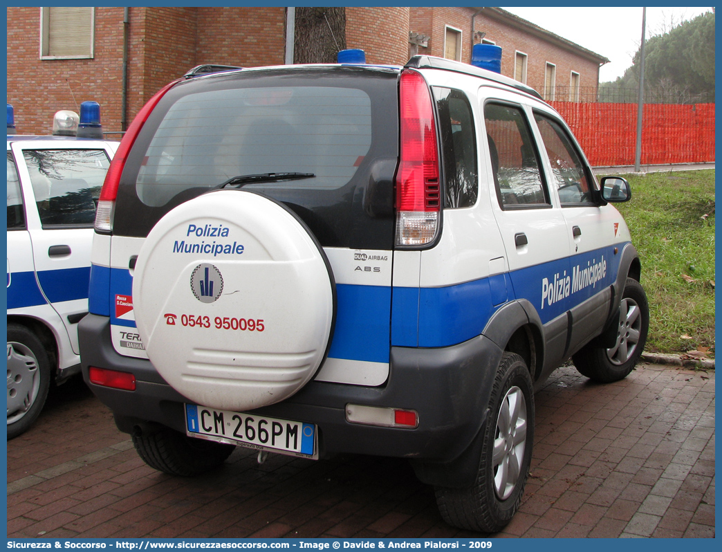 -
Polizia Municipale
Comune di Rocca San Casciano
Daihatsu Terios II serie
Parole chiave: Polizia;Locale;Municipale;Rocca San Casciano;Daihatsu;Terios