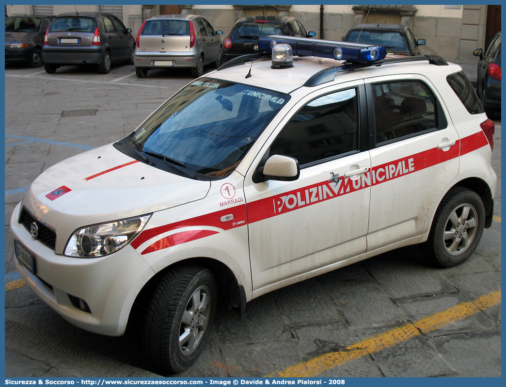 Polizia Locale YA914AA
Polizia Municipale
Comune di Marradi
Daihatsu Terios III serie
Parole chiave: Polizia;Locale;Municipale;Marradi;Daihatsu;Terios;YA914AA