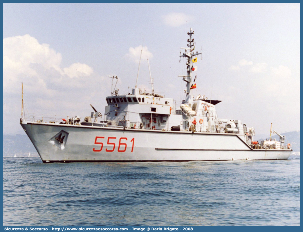 5561 "Rimini"
Marina Militare Italiana
Flotta Navale
Cacciamine
Classe Gaeta
Parole chiave: MM;M.M.;Marina;Militare;Italiana;Flotta;Navale;Cacciamine;Gaeta