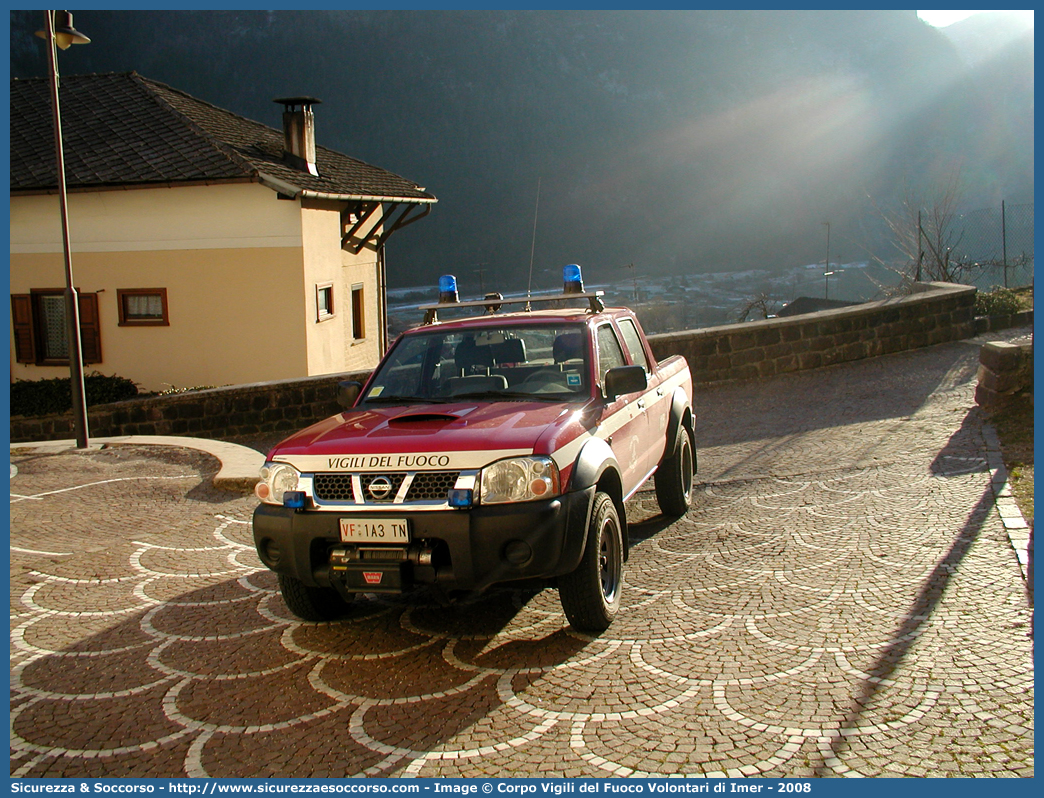 VF 1A3TN
Corpo Volontario Vigili del Fuoco Imer
Nissan Navara I serie restyling
Parole chiave: VF;V.F.;Vigili del Fuoco;Vigili;Fuoco;Volontari;Imer;Nissan;Navara II serie;1A3TN