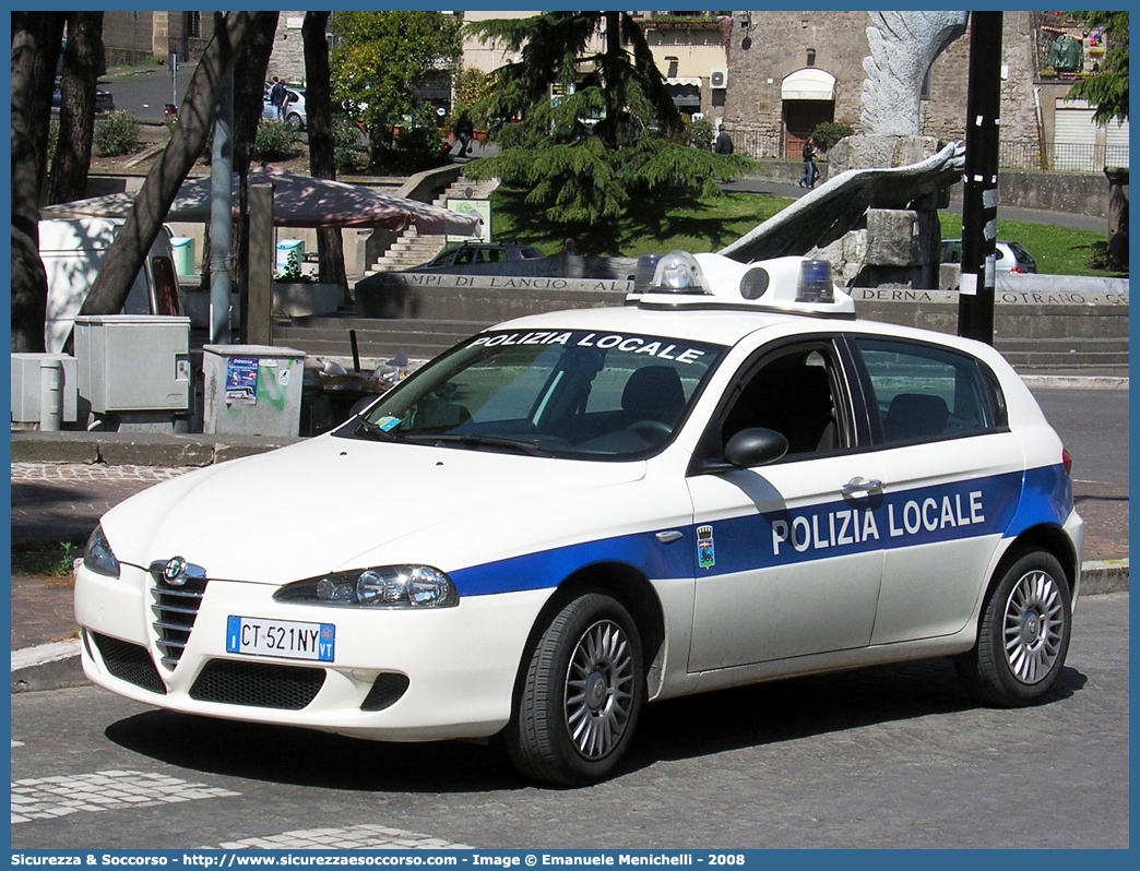 -
Polizia Locale
Comune di Viterbo
Alfa Romeo 147 II serie
Parole chiave: Polizia;Locale;Municipale;Viterbo;Alfa Romeo;147