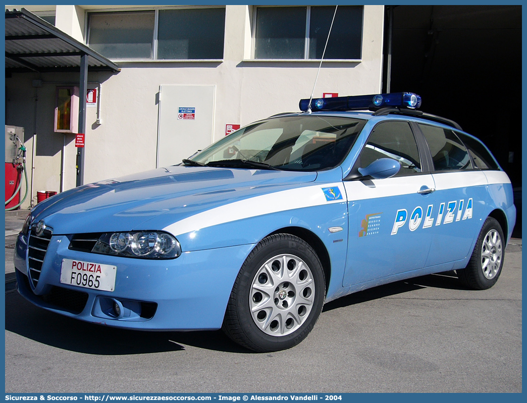 Polizia F0965
Polizia di Stato
Polizia Stradale
Autostrada Bs/Vr/Vi/Pd S.p.A.
Alfa Romeo 156 Sportwagon II serie
Parole chiave: F0965;Polizia di Stato;Polizia Stradale;Autostrada Bs/Vr/Vi/Pd S.p.A.;Autostrada Ve/Pd S.p.A.;Alfa Romeo 156 Sportwagon II serie