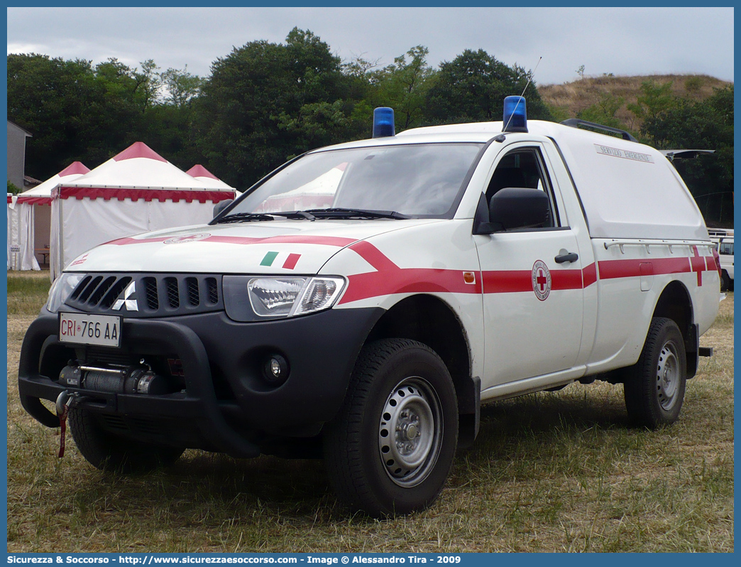 CRI 766AA
Croce Rossa Italiana
Mitsubishi L200 IV serie
Parole chiave: CRI;C.R.I.;Croce;Rossa;Italiana;Mitsubishi;L200