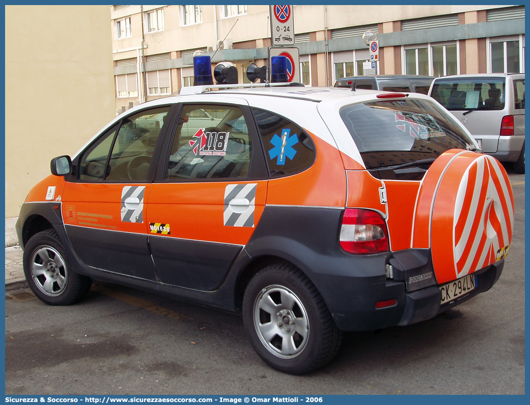 MO 1630
118 Modena Soccorso
Renault Scenic RX4
Allestitore Aricar S.p.A.
Parole chiave: 118;Modena;Soccorso;Automedica;Automedicalizzata;Auto Medica;Auto Medicalizzata;Renault;Scenic;RX4