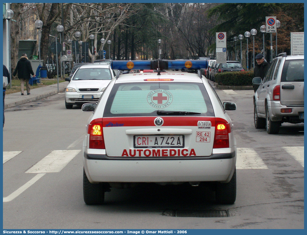 CRI A742A
Croce Rossa Italiana
Baiso
Skoda Octavia Wagon I serie
Allestitore Aricar S.p.A.
Parole chiave: CRI;C.R.I.;Croce Rossa Italiana;Automedica;Auto Medica;Automedicalizzata;Auto Medicalizzata;Skoda;Octavia;Wagon;Baiso;A742A;Aricar