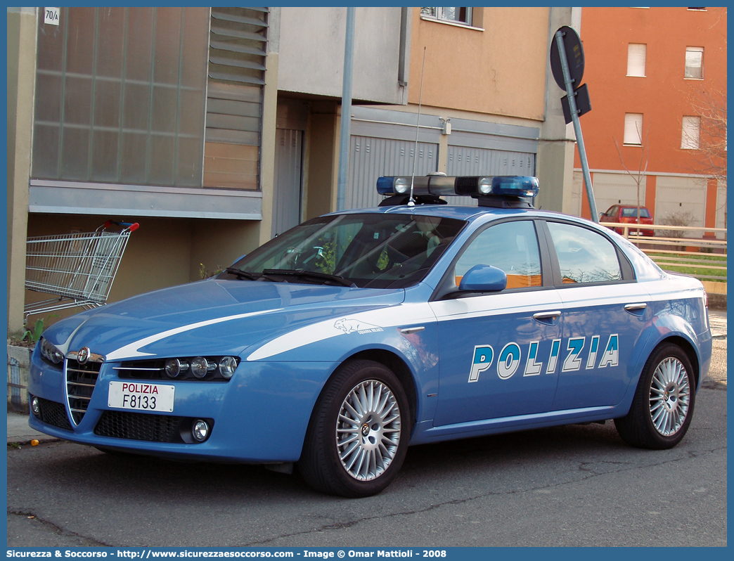 Polizia F8133
Polizia di Stato 
Squadra Volante
Alfa Romeo 159
Parole chiave: PS;P.S.;Polizia;di;Stato;Pubblica;Sicurezza;Squadra;Volante;Alfa;Romeo;159