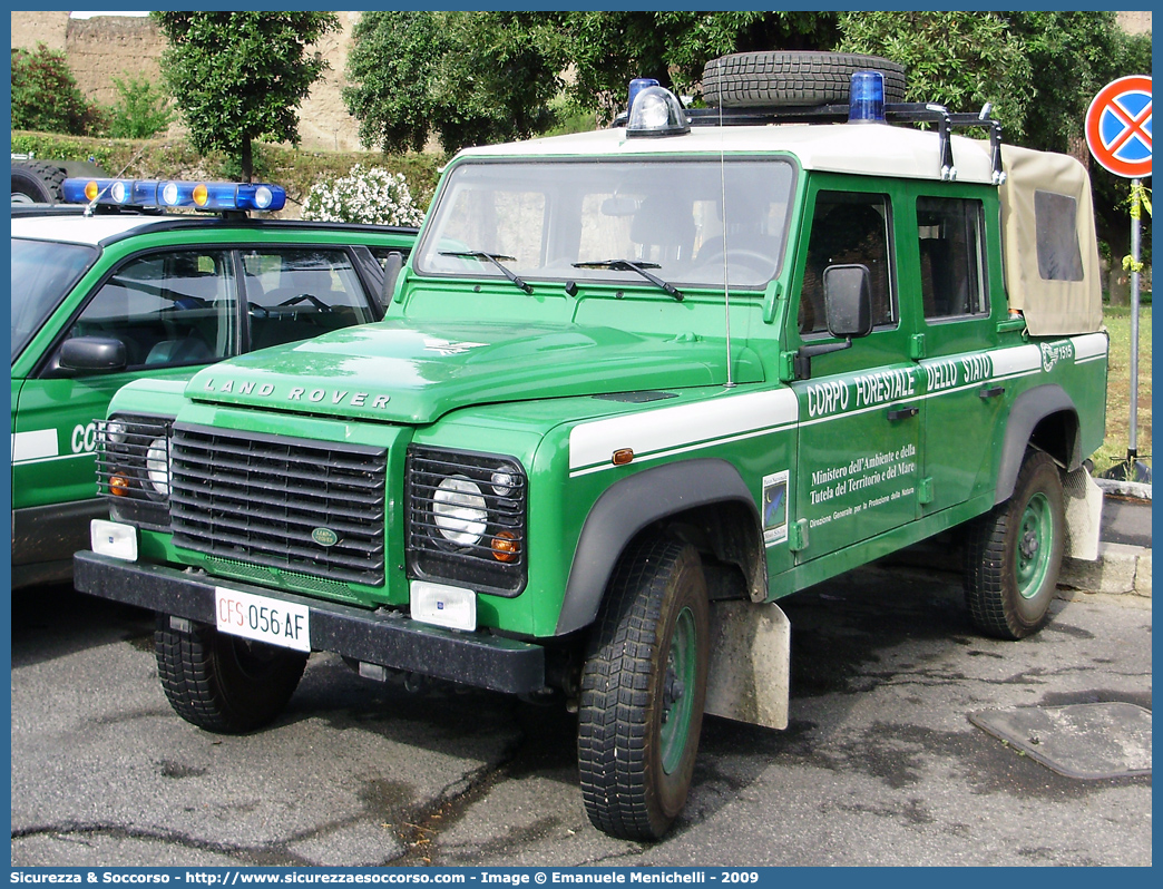 CFS 056AF
Corpo Forestale dello Stato
Parco Nazionale dei Monti Sibillini
Land Rover Defender 110
Parole chiave: Corpo;Forestale;Stato;Corpo Forestale dello Stato;CFS;C.F.S.;Land Rover;Defender;110