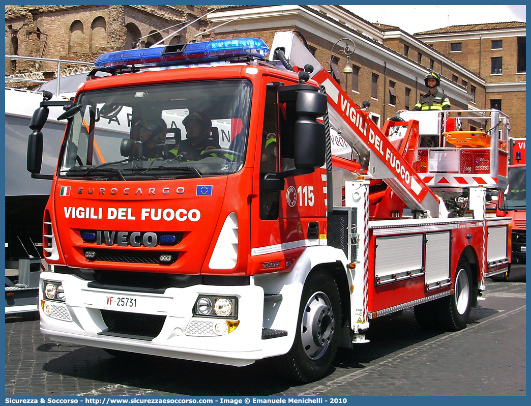 VF 25731
Corpo Nazionale Vigili del Fuoco
Iveco 120E22 EuroCargo III serie
Allestitore Multitel Pagliero S.p.A.
Parole chiave: VVF;V.V.F.;Corpo;Nazionale;Vigili;del;Fuoco;AutoScala;AS;Snorkel;Iveco;120E22;EuroCargo;Multitel;Pagliero;Magirus