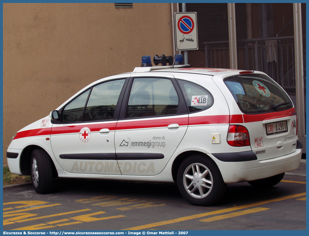 CRI A498A
Croce Rossa Italiana
Carpi
Renault Scenic I serie
Allestitore Aricar S.p.A.
Parole chiave: CRI;C.R.I.;Croce Rossa Italiana;Automedica;Auto Medica;Automedicalizzata;Auto Medicalizzata;Renault;Scenic;Carpi;A498A;Aricar