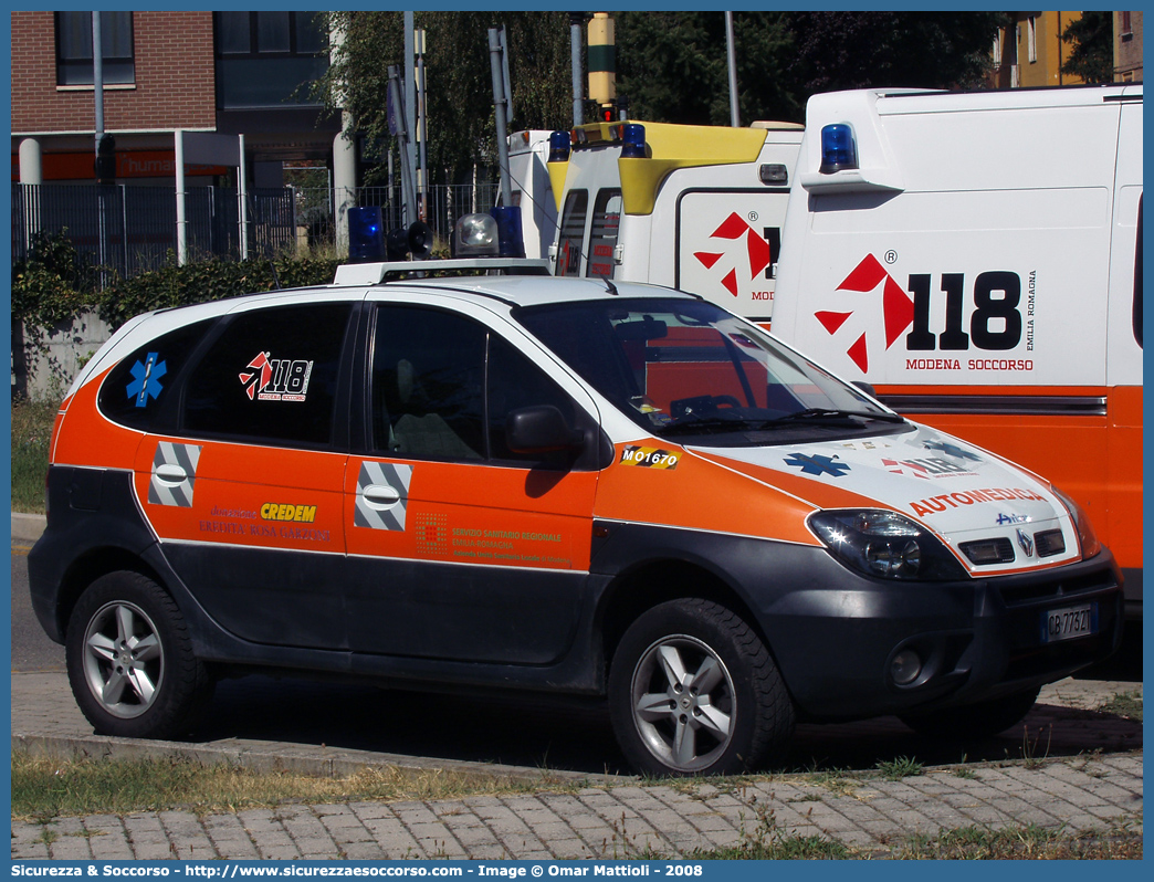 MO 1670
118 Modena Soccorso
Renault Scenic RX4
Allestitore Aricar S.p.A.
Parole chiave: 118;Modena;Soccorso;Automedica;Automedicalizzata;Auto Medica;Auto Medicalizzata;Renault;Scenic;RX4;RX 4;Aricar