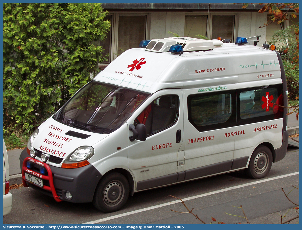 -
Česká Republika
Europe Transport Hospital Assistance
Renault Trafic II generation
Parole chiave: Česká;Republika;Europe;Transport;Hospital;Assistance;Renault;Trafic