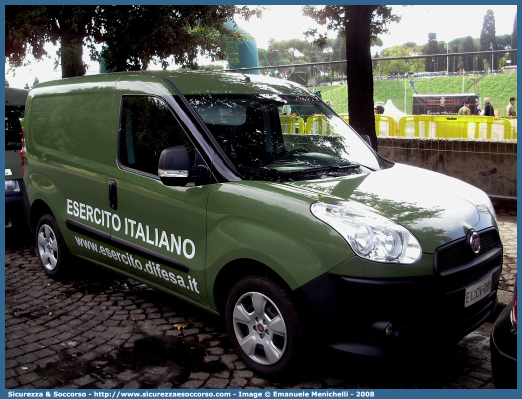 EI CV081
Esercito Italiano
Fiat Doblò II serie
Parole chiave: EI;E.I.;Esercito;Italiano;Mezzi da Cantiere;Trasporto Materiali;Supporto Logistico;Fiat;Doblò III serie;CV081