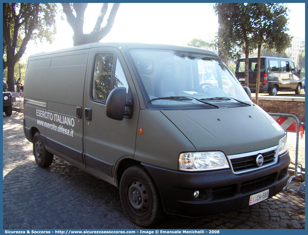 EI CH583
Esercito Italiano
Fiat Ducato II serie restyling
Parole chiave: EI;E.I.;Esercito;Italiano;Mezzi;da;Cantiere;Trasporto;Materiali;Supporto;Logistico;Fiat;Ducato;CH583