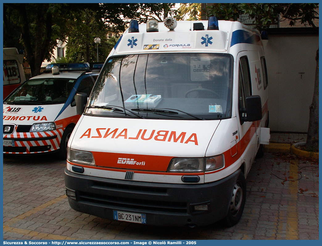 FO 06
118 Romagna Soccorso
Ambito Territoriale di Forlì
Fiat Ducato II serie
Allestitore EDM S.r.l.
Parole chiave: 118;Romagna;Soccorso;Forlì;Ambulanza;Fiat;Ducato;EDM