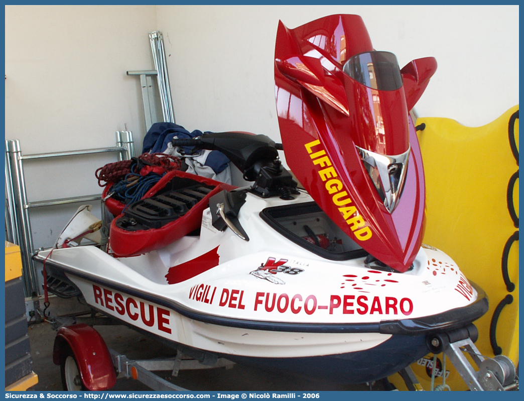 -
Corpo Nazionale Vigili del Fuoco
Nucleo Soccorso Subacqueo e Acquatico
SeaDoo GTX
Parole chiave: Corpo;Nazionale;Vigili del Fuoco;Vigili;Fuoco;Moto d'Acqua;Moto;Acqua;Acquascooter;SeaDoo;Sea Doo;GTX;NSSA;N.S.S.A.;Soccorso;Subacqueo;Acquatico;Sommozzatori;Subacquei