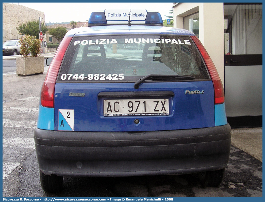 -
Polizia Municipale
Comune di Amelia
Fiat Punto I serie
Parole chiave: Polizia;Locale;Municipale;Amelia;Fiat;Punto