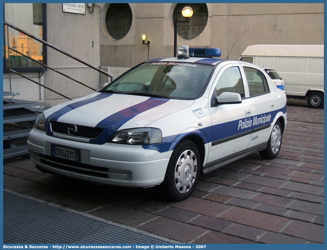 -
Polizia Municipale
Comune di Genova
Opel Astra II serie
Parole chiave: Polizia;Locale;Municipale;Genova;Opel;Astra