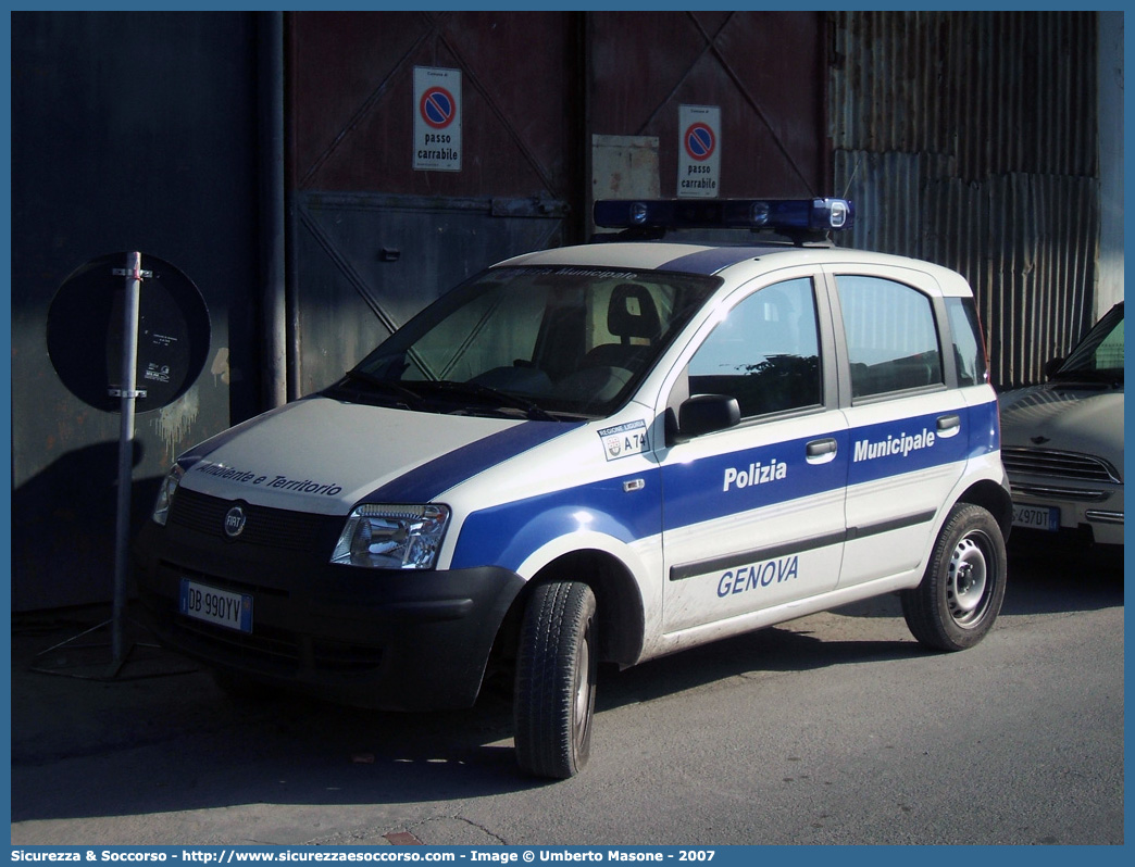 -
Polizia Municipale
Comune di Genova
Nucleo Ambiente e Territorio
Fiat Nuova Panda 4x4 I serie
Parole chiave: Polizia;Locale;Municipale;Genova;Fiat;Nuova Panda;Territorio;Ambiente