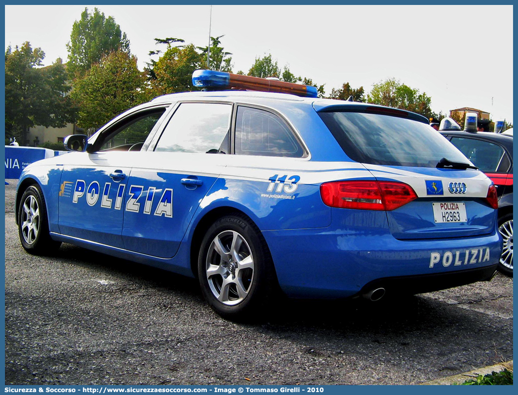 Polizia H2963
Polizia di Stato
Polizia Stradale
Autostrada Bs/Vr/Vi/Pd S.p.A.
Audi A4 Avant IV serie
Parole chiave: PS;P.S.;Polizia;di;Stato;Stradale;Autostrada;Autostradale;Serenissima;Audi;A4;Avant;Brescia;Verona;Vicenza;Padova