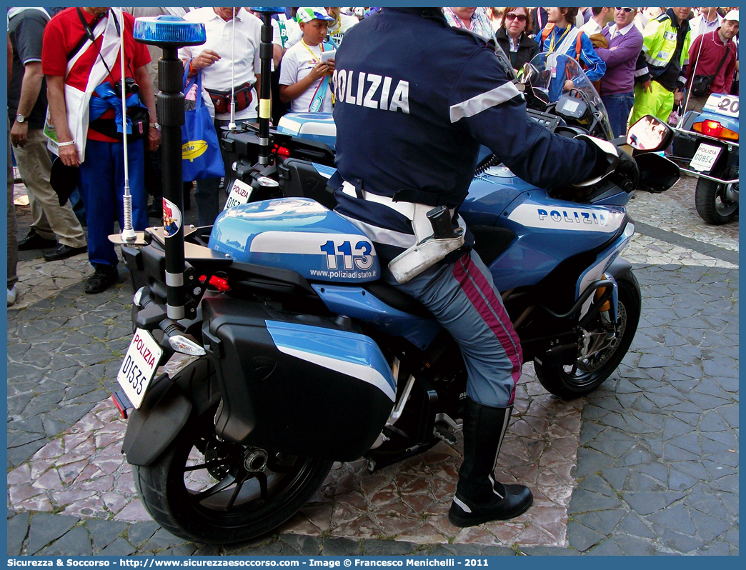 Polizia D1535
Polizia di Stato
Polizia Stradale
Ducati Multistrada II serie
Parole chiave: PS;P.S.;Polizia;di;Stato;Stradale;Ducati;Multistrada