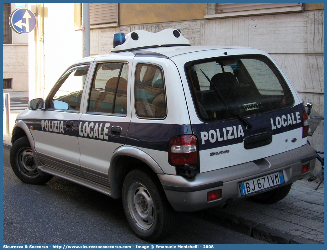 -
Polizia Locale
Provincia di Terni
Kia Sportage I serie
Parole chiave: Polizia;Locale;Provinciale;Terni;Kia;Sportage