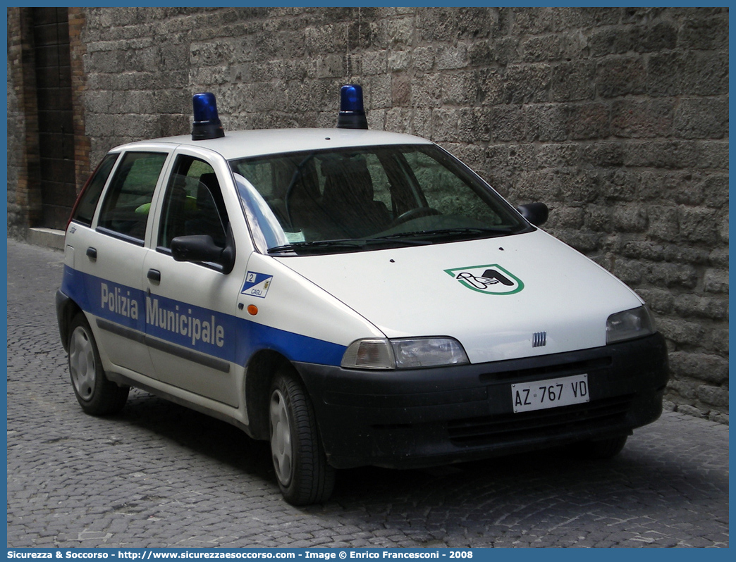 -
Polizia Municipale
Comune di Cagli
Fiat Punto I serie
Parole chiave: Polizia;Locale;Municipale;Cagli;Fiat;Punto