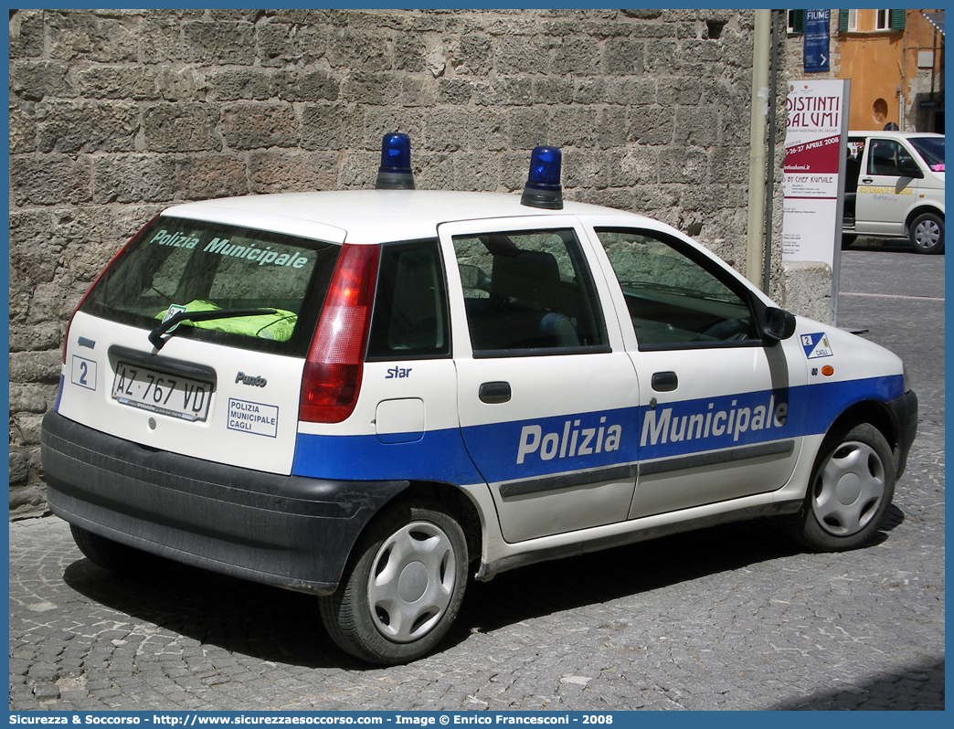 -
Polizia Municipale
Comune di Cagli
Fiat Punto I serie
Parole chiave: Polizia;Locale;Municipale;Cagli;Fiat;Punto