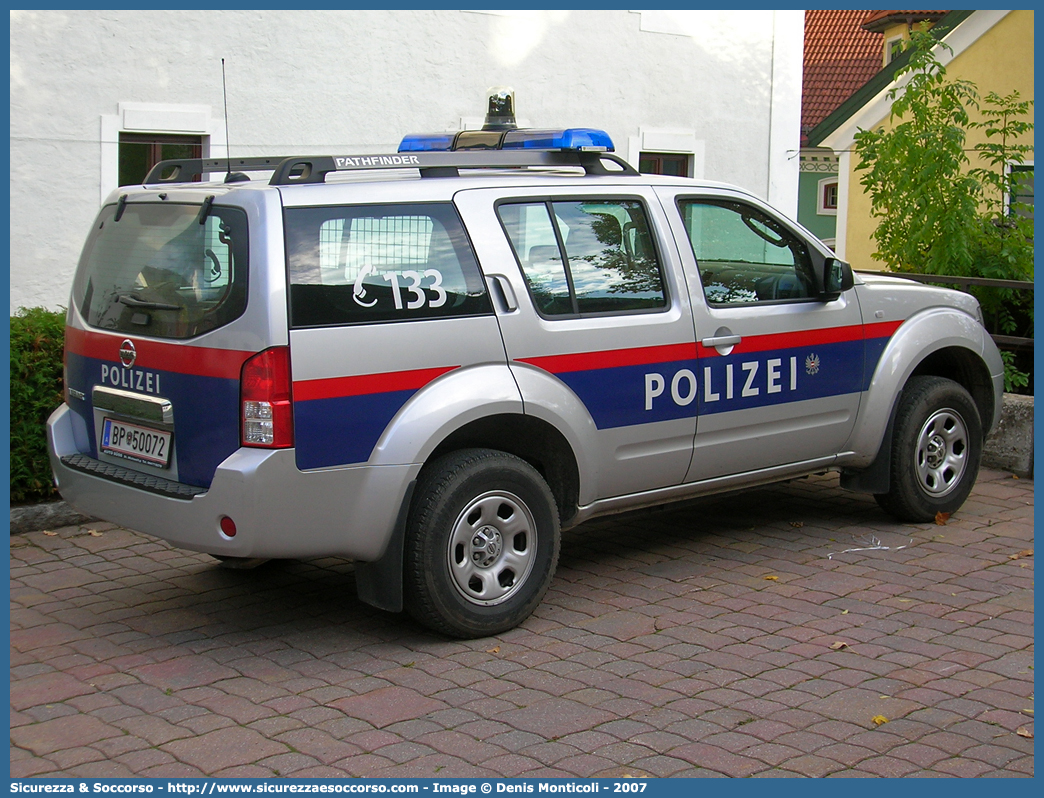 BP 50072
Republik Österreich
Polizei
Nissan Pathfinder III generation
Parole chiave: Republik;Österreich;Polizei;Nissan;Pathfinder