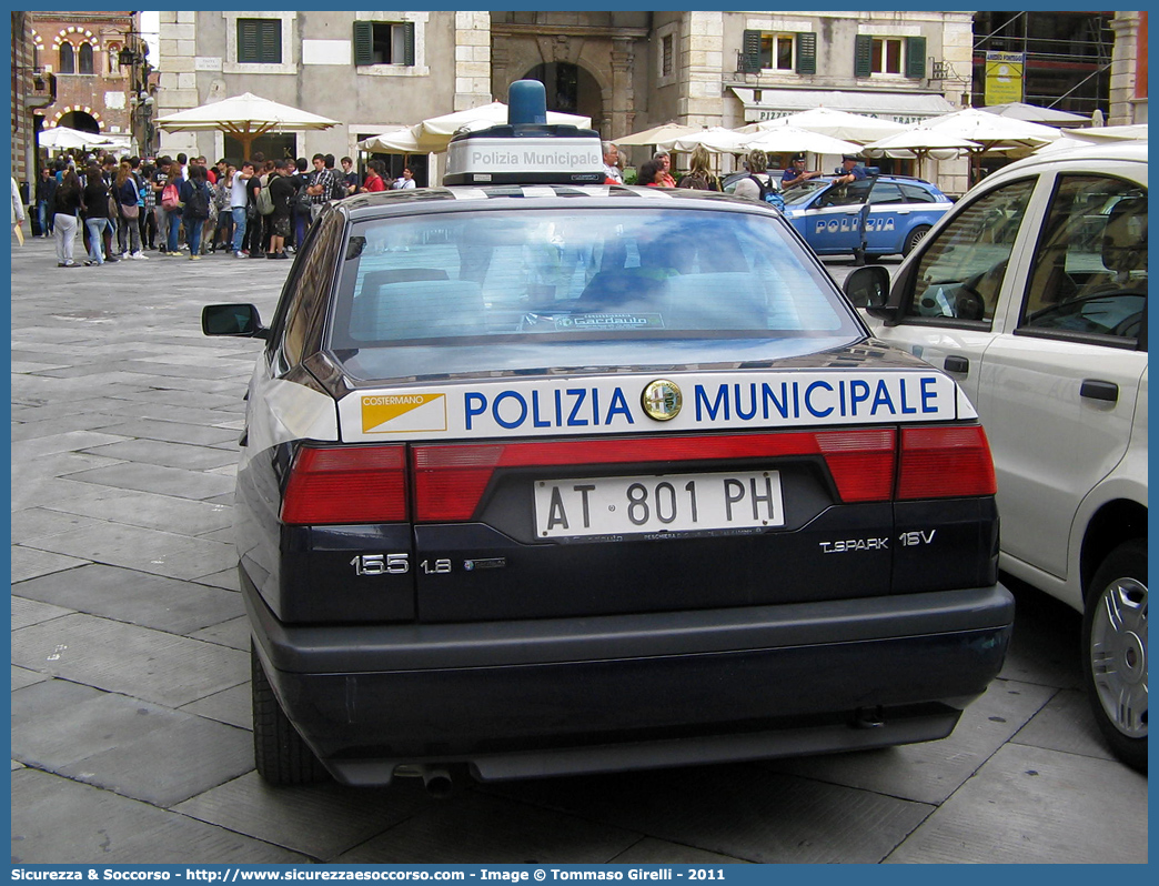 -
Polizia Municipale
Comune di Costermano
Alfa Romeo 155
Parole chiave: Polizia;Locale;Municipale;Costermano;Alfa Romeo;155